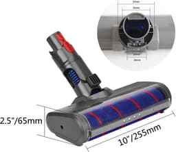 Stofzuiger Mondstuk Zuigmond voor Dyson Steelstofzuiger - LED Licht Wasbaar Geschikt voor Dyson Stofzuiger V7 / V8 / V10 / V11 en V15 Series - Dyson accessoires — thumbnail 4