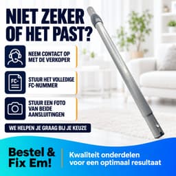 Fixem telescoopbuis 32 mm met pin klik systeem geschikt voor Philips City-Line • Expression • Jewel • Universe • Specialist • EasyClean • PowerPro stofzuigers - Vervangt 432200423620 / 432200422510 — thumbnail 3