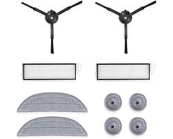 Roborock Originele Robotstofzuiger Onderdelen-Accessoires Kit-Voor Roborock S8 MaxV Ultra/S8 MaxV Ultra(R&D)/ S8 Max Ultra/S8 Max Ultra(R&D)-Ingebouwde zijborstels*2,Filters*2,Trillende dweil*2,Kantendweil*2