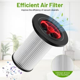 2 Stuks stofzuigerfilter - geschikt voor Bosch Unlimited Gen2 Series 8 (vervangt Bosch 12036642, 12023349) – HEPA-filter inclusief reinigingsborstel - tegen nare geurtjes en fijnstof — thumbnail 3