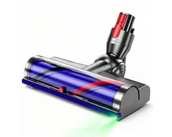 Stofzuigerborstel - Aangedreven Zuigmond Geschikt voor Dyson Steelstofzuiger V8,V10,V11,V15,G5 - Turbo Borstel - Vloerzuigmond - Blauw
