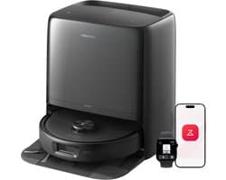Roborock Qrevo 2 Pro-Robotstofzuiger-FlexiArm-technologie-25000 Pa-dubbel anti-klitsysteem-Intensieve tapijtreiniging 15 mm Dweilverhoging-Drogen met 45°C hete lucht en zelfreiniging op 75°C-Roborock SmartPlan 3.0-Reactive Tech obstakelvermijding
