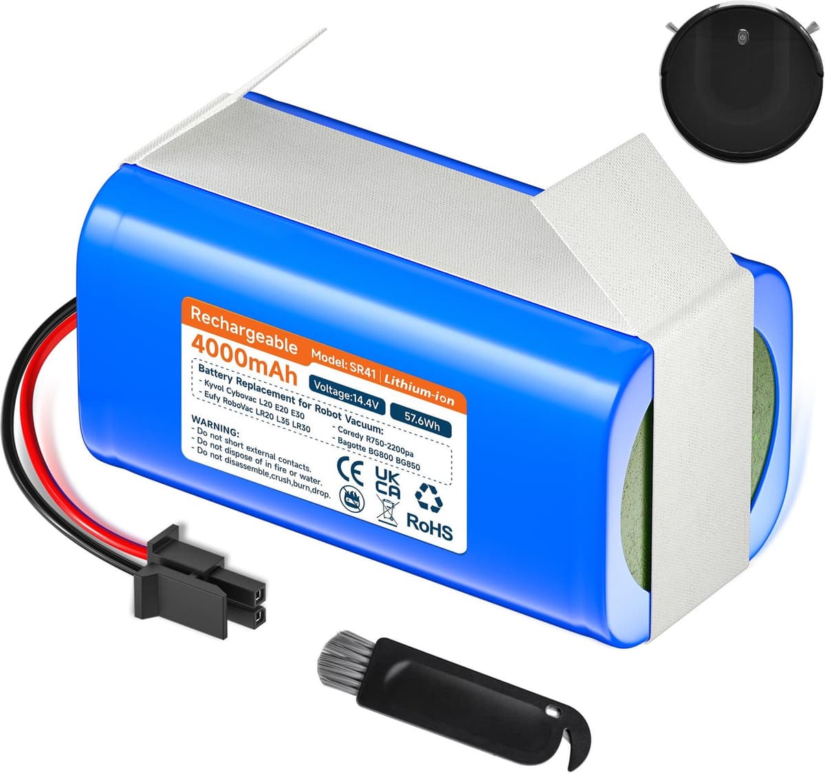 Stofzuigeraccu - 14,4 V - 4000 mAh — afbeelding 1