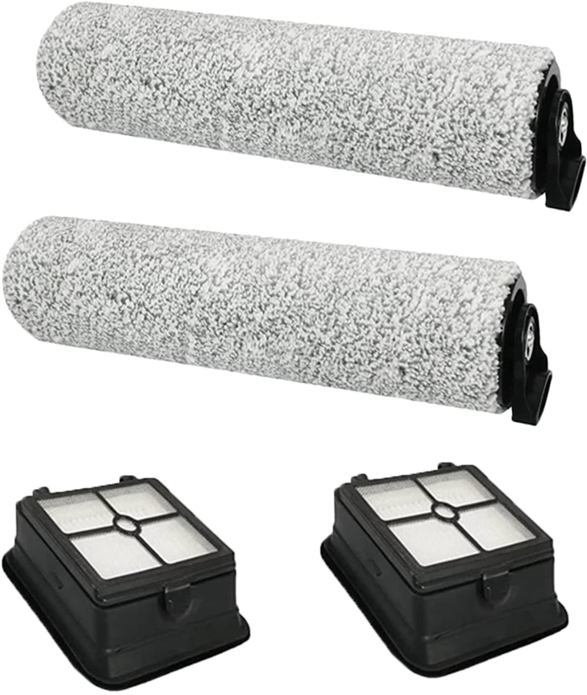 Stofzuigerborstel- en filterset - 2 HEPA-filters - 2 rolborstels — afbeelding 1