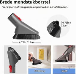 Namajunas 6-delig accessoireset voor stofzuigers compatibel met Dyson Gen5, V7, V8, V10, V11, V12, V15, SV10, SV11 - Vervangingsmondstukken en opzetstukken voor stofzuigers — thumbnail 4