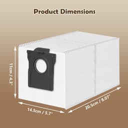 12 stuks stofzakken geschikt voor Dreame L40/AE/A/L10/L50/L20/L40s/L10s Ultra Gen 3 — thumbnail 3
