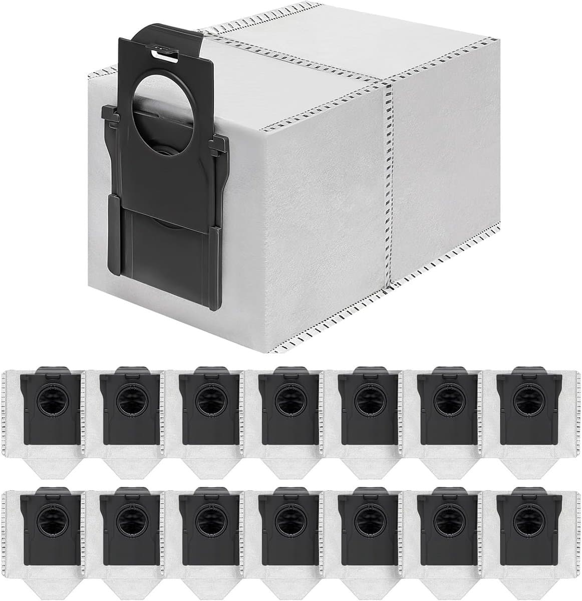 15 stuks vervangende stofzakken geschikt voor Dreame X50 Ultra/X40 Ultra/X30 Ultra/L50 Ultra/L40 Ultra/L10s Ultra Gen 2/L10s Pro Ultra stofzuigerrobot - 3.2 L — afbeelding 1