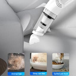 ITRONIQ Draadloze Handstofzuiger – 120W – HEPA – Nat en Droog – USB Oplaadbaar – Kruimeldief voor Auto en Dierenharen – Zwart — thumbnail 2
