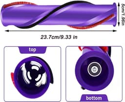 Rolborstel geschikt voor Dyson V10, vervangende borstel geschikt voor Dyson V10, rolborstel geschikt voor scrollbalk, vervangend onderdeel 969569-01 (3-pins aandrijving, 50 mm) — thumbnail 3