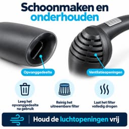 Autostofzuiger - Kruimeldief - 12V 120W - 4,5 meter kabel - Met slang en mondstukken - Zwart — thumbnail 4