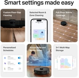 Tapo RV30 Max Plus Gen2 Robotstofzuiger & Auto-Empty Dock — thumbnail 4