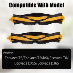 1 Stuk Vervangende hoofdborstel geschikt voor Ecovacs T5/T5 MAX/ T8/ DX55/ DJ65 robotstofzuiger — thumbnail 3
