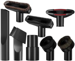 7-delig stofzuiger hulpstukken set - geschikt voor Miele - AEG - Karcher - Bosch - Numatic - Nilfisk - meubelborstel - spleetzuigmond - stofzuigermond - stofzuigermondstuk - stofzuigervoet - borstel - universeel zuigmond — thumbnail 2