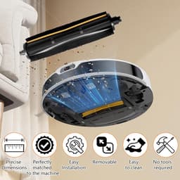 Borstel Gescht voor Dreame X40 Ultra Complete / L40 Ultra / L10s Pro Ultra / L10 Ultra / L20 Ultra / X30 Ultra / X40 Master stofzuiger accessoires, hoofdborstel reiniging haarvilten — thumbnail 3