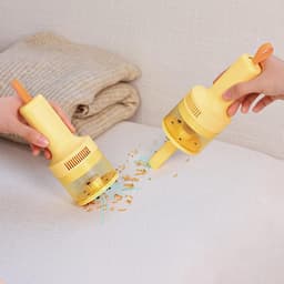 Mini bureaustofzuiger - autostofzuiger - mini draadloze stofzuiger - kleine handstofzuiger - uitgerust met een oplaadbare lithiumbatterij van 1200 mAh - draadloze stofzuiger - geschikt voor scholen, kantoren, auto's, toetsenborden en kleine ruimtes. — thumbnail 2