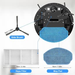 Cosensi - Accessoires voor robotstofzuiger: zijborstels, filters, schoonmaakdoeken, reinigingsborstels — thumbnail 2