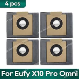 Stofzakken 4-pack – Compatibel met Eufy X10 Pro Omni – Vervangende stofzuigerzakken — thumbnail 1