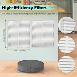 PromoHome Vervangingsset Geschikt voor voor iRobot Roomba Combo Essential zuig- en Dweilrobot (Y0112 Y0110 Y0512 Y0510), 105 Combo, — thumbnail 2