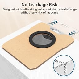 12 Stuks stofzakken geschikt voor Eufy Omni C20, C10 robotstofzuigers - Stofzuigerzakken - vervangende accessoires met grote capaciteit — thumbnail 2