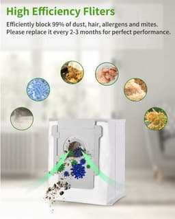 10-delig Set Stofzakken voor iRobot Roomba Clean Base – Compatibel met Alle i-, j- en S-serie Modellen (Incl. i3 t/m S9+) — thumbnail 3