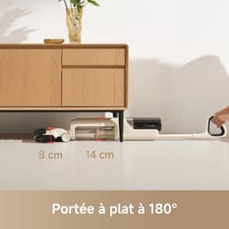 Draadloze Mix Stofzuiger voor Droge en Nat Reiniging met 180° Bereik en 18k Pa Zuigkracht — thumbnail 4