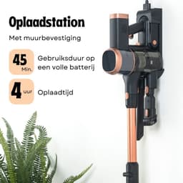 BambiClean Steelstofzuiger met extra Accu - Draadloos Zonder Zak - 30kPa Zuigkracht - LED Vuildetectie - Snoerloze Stofzuiger op Accu — thumbnail 2