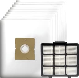 10x Stofzuigerzakken en 1x HEPA Filter geschikt voor Inventum ST207 ST306 ST307 ST308 stofzuigers - Vervanging stofzakken SZ300 21200900120 en 21200900010 — thumbnail 1