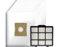 10x Stofzuigerzakken en 1x HEPA Filter geschikt voor Inventum ST207 ST306 ST307 ST308 stofzuigers - Vervanging stofzakken SZ300 21200900120 en 21200900010