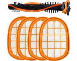 1x Hoofdborstel en 4x Filter set geschikt voor Philips SpeedPro Max - Vervanging onderdeel accessoires CP0663 / CP0667