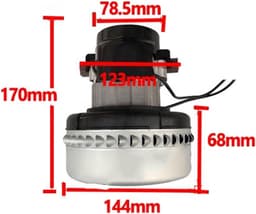 Stofzuiger Motor - Zaagmotor Wasmachine - Apparaten Reparatie - Universele Toepassing - 24V 220V - Zilver — thumbnail 3