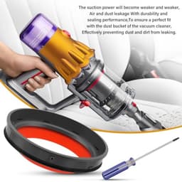 PromoHome Afdichtring voor Dyson V11 V15 stofreservoir - Rubberen afdichting met schroevendraaier - Voorkomt luchtlekken en herstelt zuigkracht — thumbnail 3