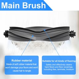 Dailygoods- Accessoireset voor Mova E40 Ultra - 1 Hoofdborstel - 4 Hepa-filters - 4 Wisserpads - 4 Zijborstels - 4 Stofzakken - Inclusief Borstel - Stofzuigeronderdelen — thumbnail 4