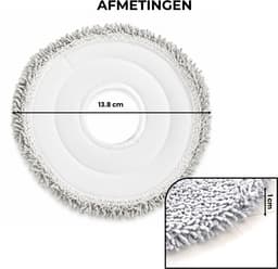 Somstyle Dweilpads Geschikt voor Dreame L10s Ultra, L10 Ultra, L10s Pro & Xiaomi X10+ - Mop Pads - Stofzuiger Accessoires - Grijs — thumbnail 3