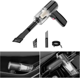 Draagbare Stofzuiger - Handstofzuiger Oplaadbaar - Auto en Huis - Krachtige Zuigkracht - 6.49x5.7x1.57 inch - One Color — thumbnail 5