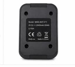 IMSA Accu geschikt voor Dyson V11 Outsize V15 - 6000mAh Li-ion 25.2V Click Type - Eenvoudig te Plaatsen - Vervangt 970425-01 en 970938-01 — thumbnail 5