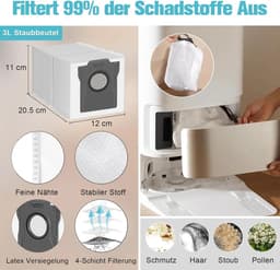 LISM Geschikt voor Dreame L10s Ultra Gen 2 / L10s Pro Ultra Heat, Mova E30 Ultra / L40 Ultra AE Robotstofzuiger, Accessoires en Reserveonderdelen — thumbnail 5