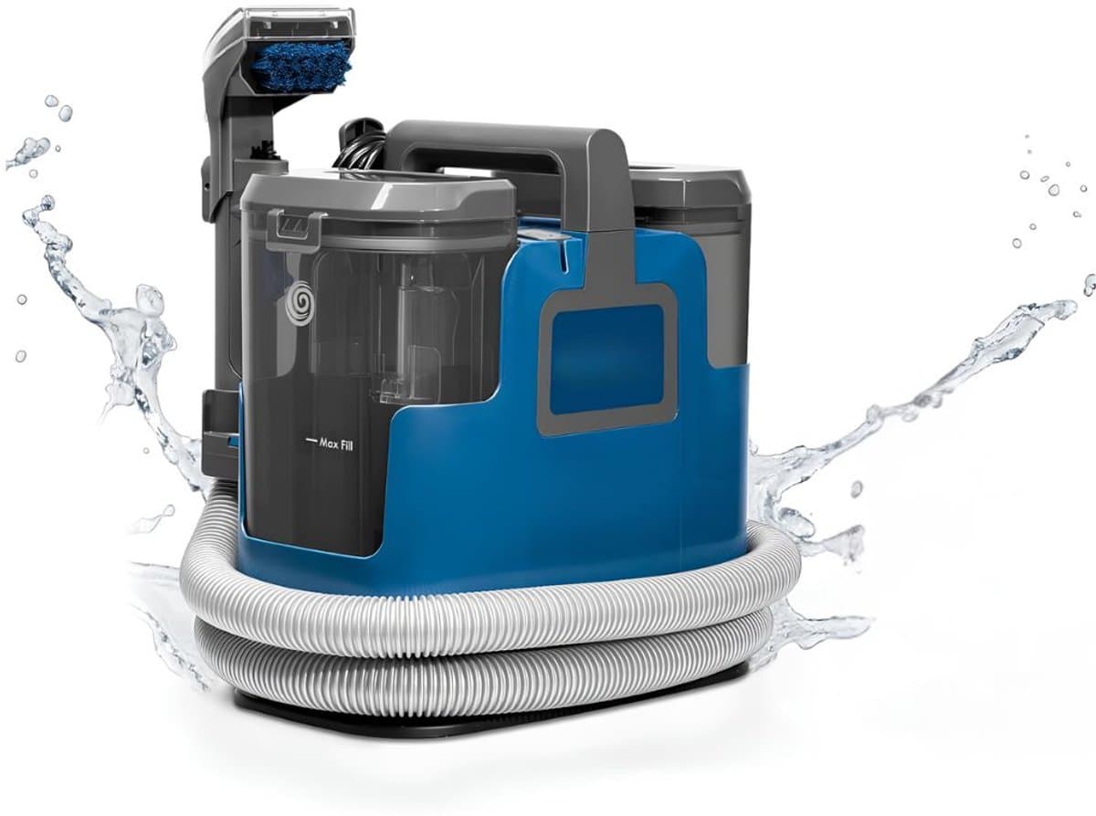 VALI® Vlekkenreiniger - Dubbele Watertanks - Draagbare Wasstofzuiger - Blauw - 34cm x 23cm x 36cm — afbeelding 1