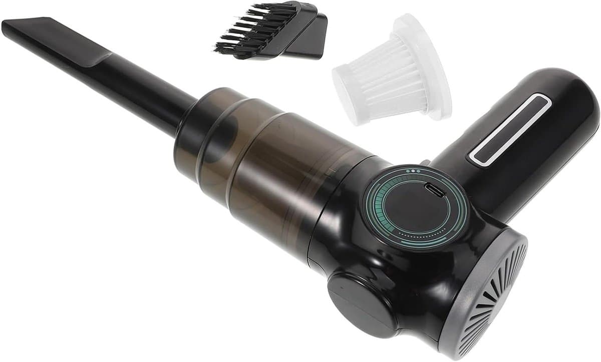Draadloze Autostofzuiger - Handstofzuiger Mini - Auto Reinigen - Krachtige Zuigkracht - 275 Gram - Zwart — afbeelding 1