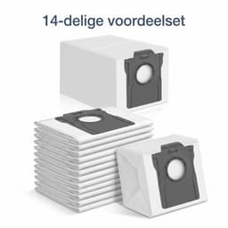 Namajunas-Stofzuigeraccessoires–stofzuigermond– Stofzuigermond & Stofzak van de stofzuiger voor Dreame en Mova robotstofzuigers – 14 stuks 4-laagse filterzakken – 99,9% filtratie, lekvrije afdichting voor dagelijkse reiniging — thumbnail 1