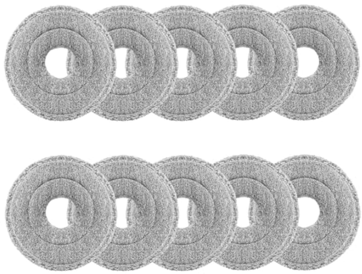 10 stuks microvezel reinigingsdoeken voor Dreame L10s Ultra Gen 2/Gen 3, L10s Pro Ultra Heat, L20 Ultra, X40, X50 Ultra, Mova E30 Ultra, P50 Pro Ultra, Xiaomi X10+/X20+ stofzuigerrobots — afbeelding 1