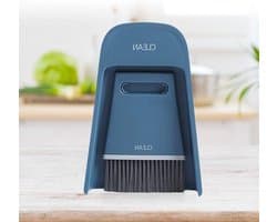 Stoffer en Blik Set - Mini Bezem Set - Desktop Schoonmaken - Ruimtebesparend Compact Ontwerp - 19.5 x 13.3 cm