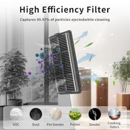 PromoHome 4 HEPA-Filter voor Dreame L10s Ultra Gen 2, X40 Ultra Complete, L10s Pro Ultra Heat, L40 Ultra, L40 Ultra AE, Mova E30 Ultra, E40 Ultra, P50 Pro Ultra - Reserveonderdelen Robotstofzuiger — thumbnail 3