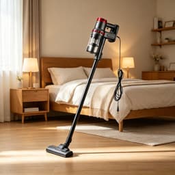 Een handstofzuiger met snoer voorzien van een HEPA-filter en een extra grote stofbak de krachtige zuigkracht van 11.000 Pa verwijdert effectief haar en stof van tapijten en vloeren ideaal voor mensen met allergieën en huisdierbezitters — thumbnail 1