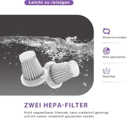 Draadloze Handstofzuiger - Zwart - 4-in-1 - Krachtige Accu met 7500 mAh - Voor Auto en Huis — thumbnail 5