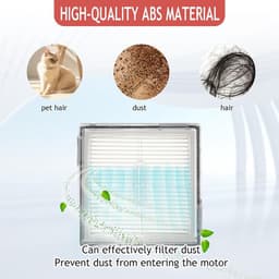 Accessoires geschikt voor Roborock Q10 S5/Q10 S5+/Q10 X5 robotstofzuiger - 1 hoofdborstels, 4 stofzakken, 4 dweilpads, 4 HEPA-filters, 6 zijborstels, 1 reinigingsborstel - 12 delige — thumbnail 5