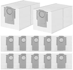 12 stofzakken, vervangingssets, stofzuigerzakken en reserveonderdelen Geschikt voor Roborock Qrevo/Qrevo S/Qrevo Pro/Saros 10/10R stofzuigers. — thumbnail 2