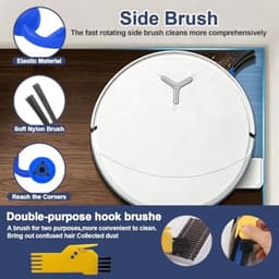 PromoHome 23-delige onderdelen set voor Ecovacs Deebot T90 / T90 Pro Omni robotstofzuiger - 2 roterende borstels, 4 filters, 6 zijborstels, 2 rolwissers, 6 zakken, 1 beschermband — thumbnail 2