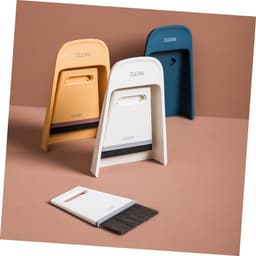 Veegset Stoffer - Mini Bezems - Bureau Schoonmaken - Moeilijke Hoeken - 2 stuks - Wit — thumbnail 2