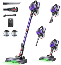 Honiture Y10 Draadloze Steelstofzuiger – 38 kPa – 500W – 45 Min Accuduur – Anti-klit Borstel – LED Verlichting — thumbnail 4