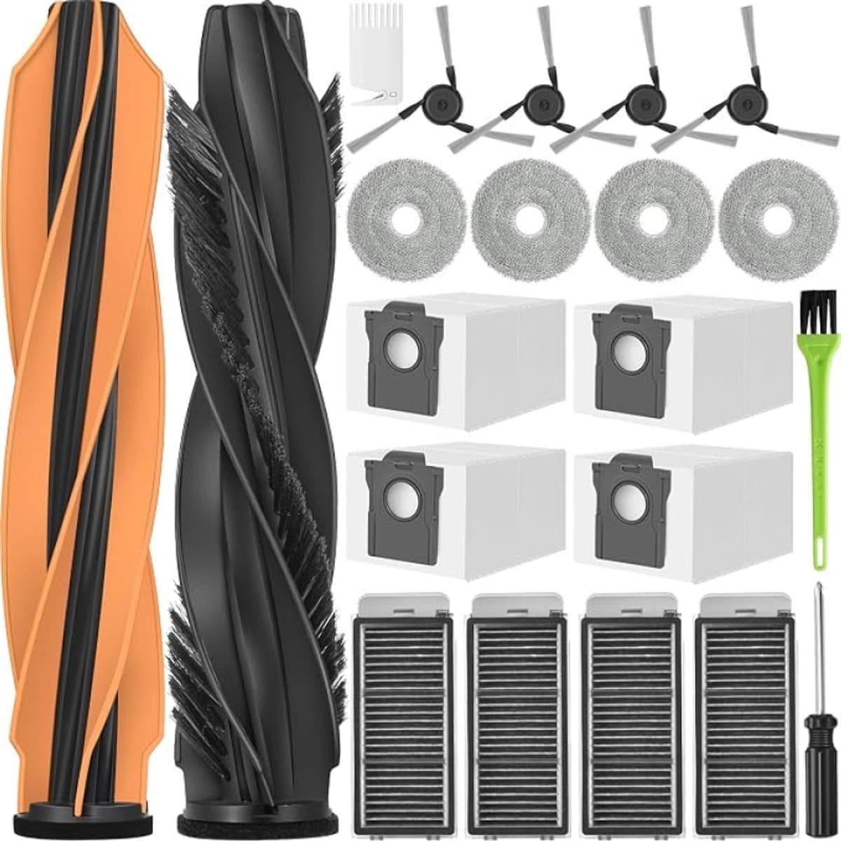 Accessoireset voor Dreame L40s Pro Ultra, X50 Ultra Complete, L50 Pro Ultra en X50 Master - 2 hoofdborstels, 4 stofzakken, 4 HEPA-filters, 4 mopdoeken, 4 zijborstels en meer — afbeelding 1